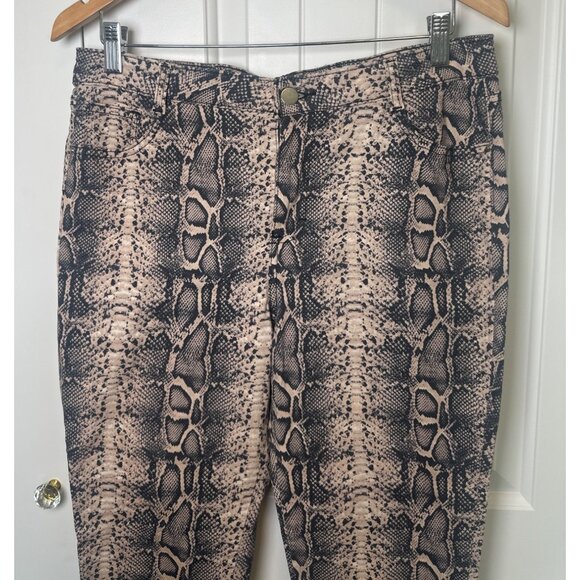 Catamaran Snake Print High-Waisted Skinny Pants Size 9 - Picture 3 of 8